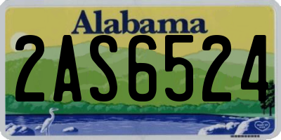 AL license plate 2AS6524