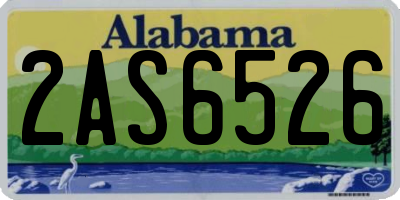 AL license plate 2AS6526