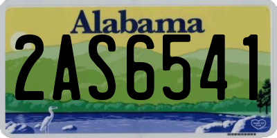 AL license plate 2AS6541