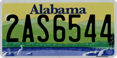 AL license plate 2AS6544