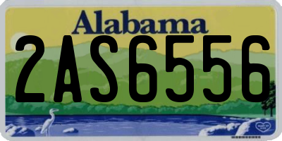 AL license plate 2AS6556