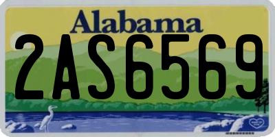 AL license plate 2AS6569