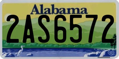 AL license plate 2AS6572