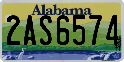 AL license plate 2AS6574