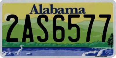 AL license plate 2AS6577