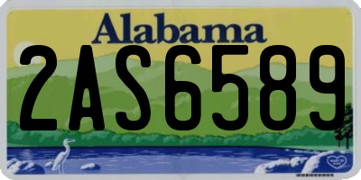 AL license plate 2AS6589