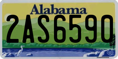 AL license plate 2AS6590