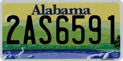 AL license plate 2AS6591