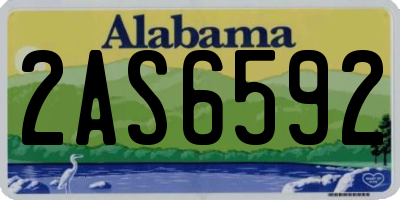 AL license plate 2AS6592