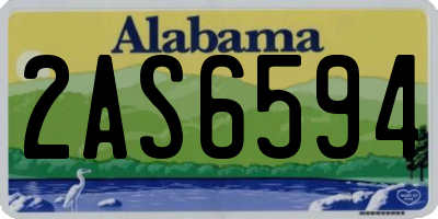 AL license plate 2AS6594