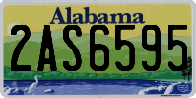 AL license plate 2AS6595