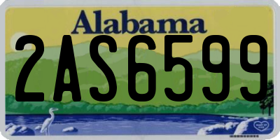 AL license plate 2AS6599