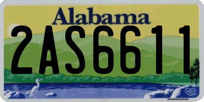 AL license plate 2AS6611