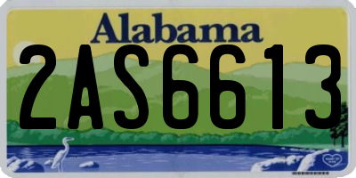 AL license plate 2AS6613