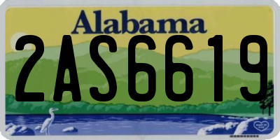 AL license plate 2AS6619