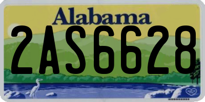 AL license plate 2AS6628