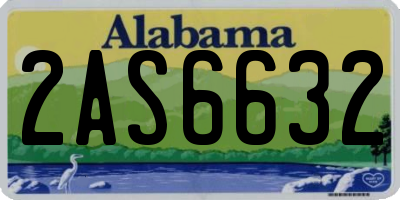 AL license plate 2AS6632