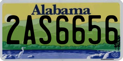 AL license plate 2AS6656