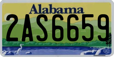 AL license plate 2AS6659