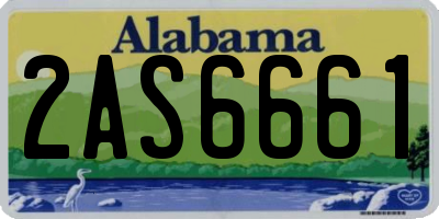 AL license plate 2AS6661