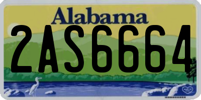 AL license plate 2AS6664