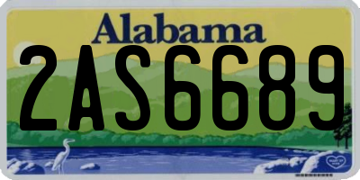 AL license plate 2AS6689