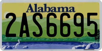 AL license plate 2AS6695