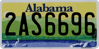 AL license plate 2AS6696