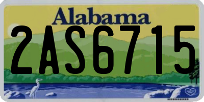 AL license plate 2AS6715