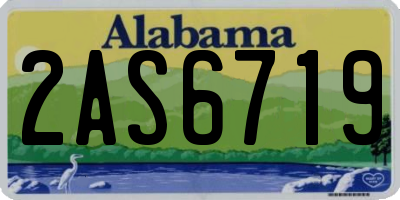 AL license plate 2AS6719