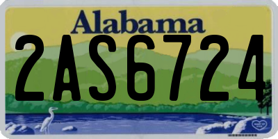 AL license plate 2AS6724