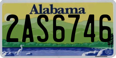 AL license plate 2AS6746