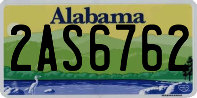 AL license plate 2AS6762