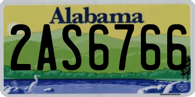AL license plate 2AS6766