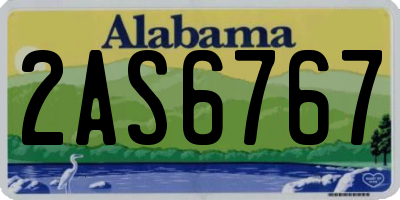 AL license plate 2AS6767