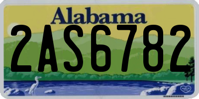 AL license plate 2AS6782