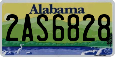 AL license plate 2AS6828