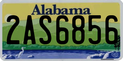 AL license plate 2AS6856