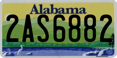 AL license plate 2AS6882