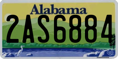 AL license plate 2AS6884