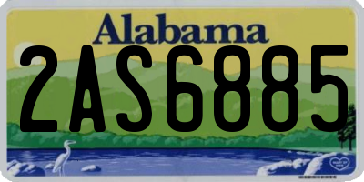 AL license plate 2AS6885