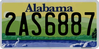 AL license plate 2AS6887