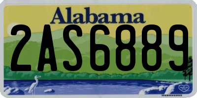 AL license plate 2AS6889
