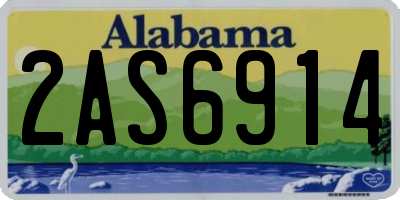 AL license plate 2AS6914