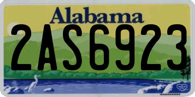 AL license plate 2AS6923