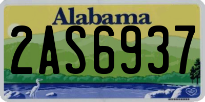 AL license plate 2AS6937