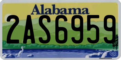 AL license plate 2AS6959