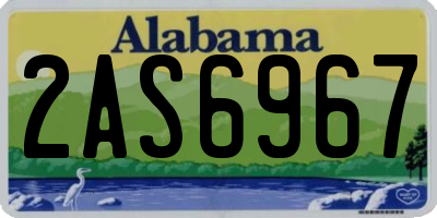 AL license plate 2AS6967