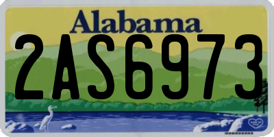 AL license plate 2AS6973