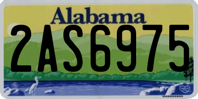 AL license plate 2AS6975